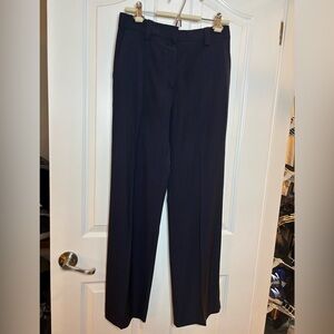 EUC Victoria Beckham Navy Women's Trousers textured viscose size 6